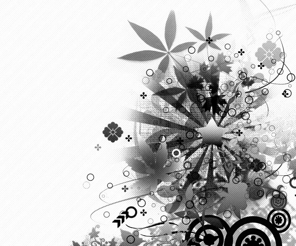 Звездно-листовая абстракция обои