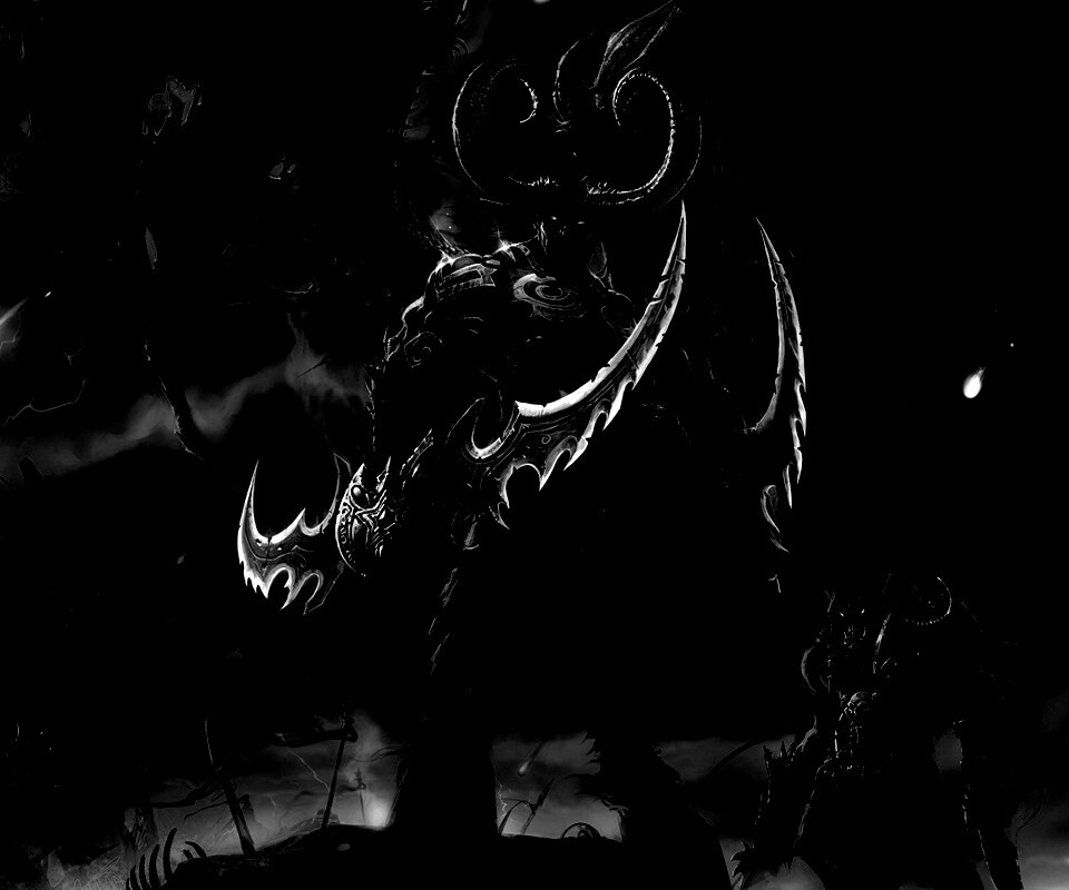 Иллидан с клинками обои