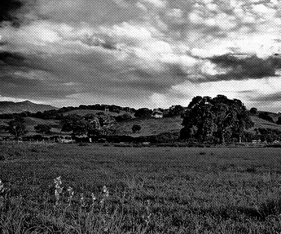 Домик на холмах обои