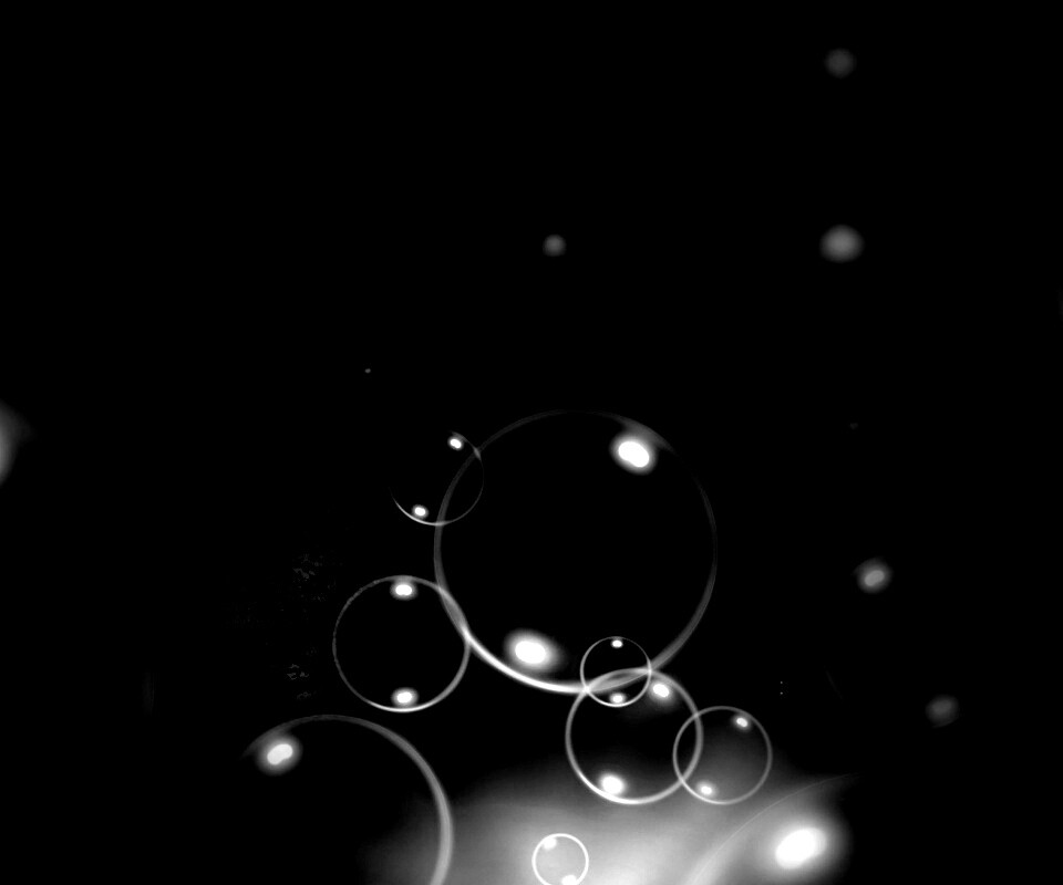 Пузыри в темной воде обои