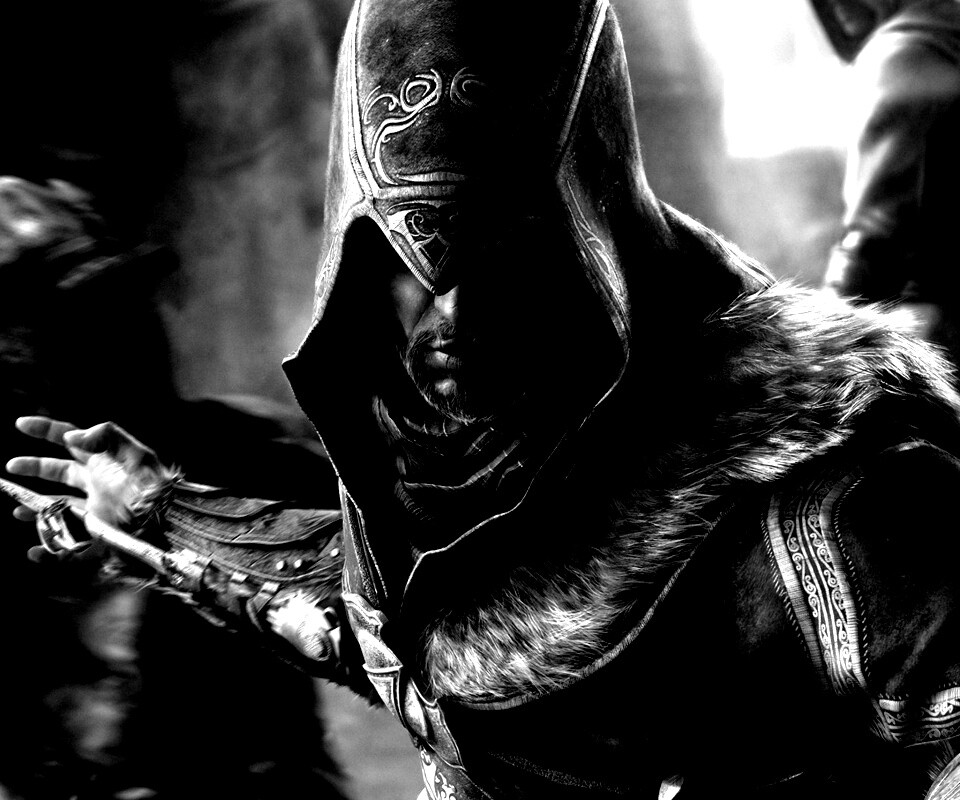 Ассасин перед атакой обои