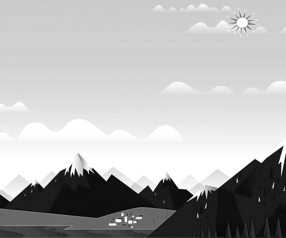 Векторный пейзаж обои