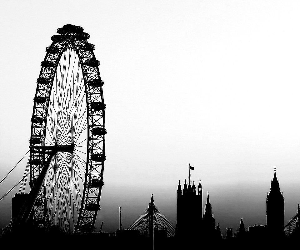 Силуэт Лондона обои