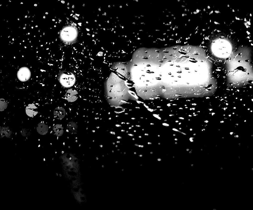Дождь на стекле обои