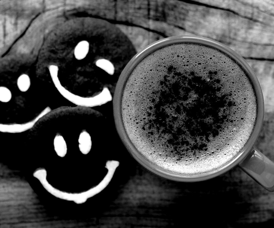 Кофе с печеньками обои