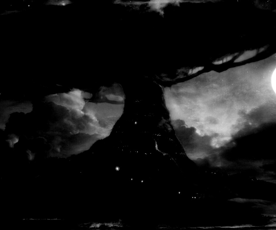 Дерево-город обои