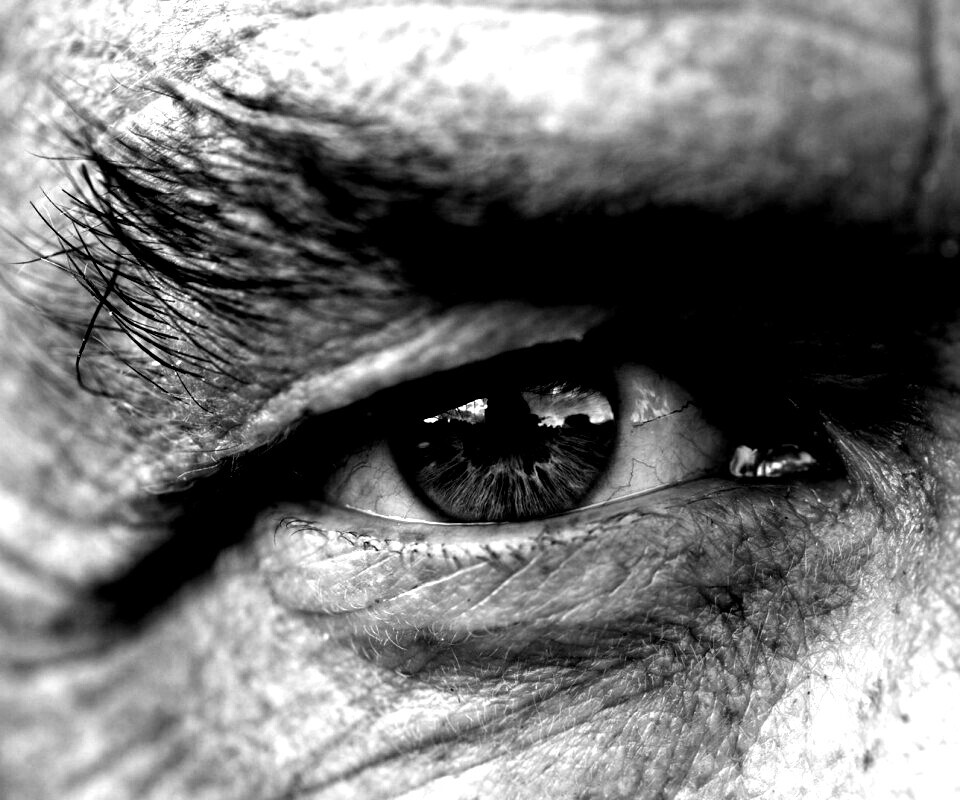 Глаз пожилого человека обои