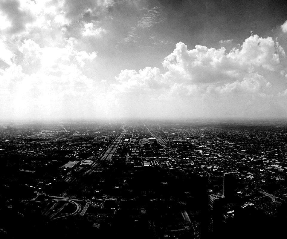 Город: вид сверху обои