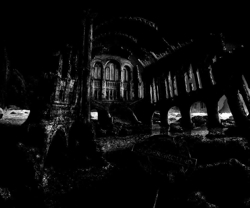 Затопленные руины обои