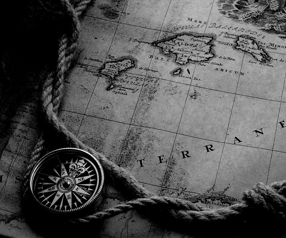 Старинная карта обои