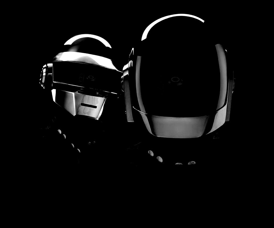 Daft Punk на темном фоне обои