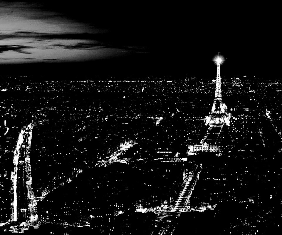 Ночной париж обои