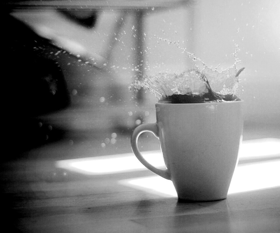 Кофейный всплеск обои