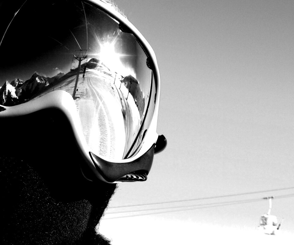 Маска сноубордиста обои