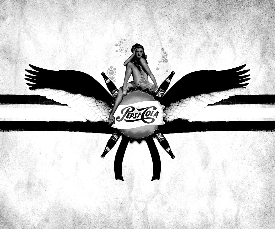 Пепси-Кола в стиле ретро обои