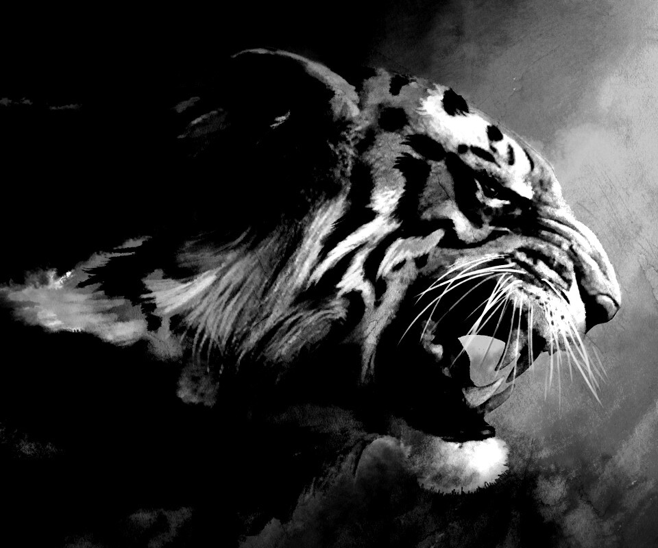 Картина с тигром обои