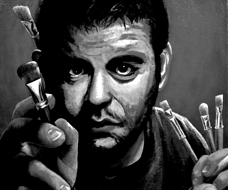 Нарисованный художник обои