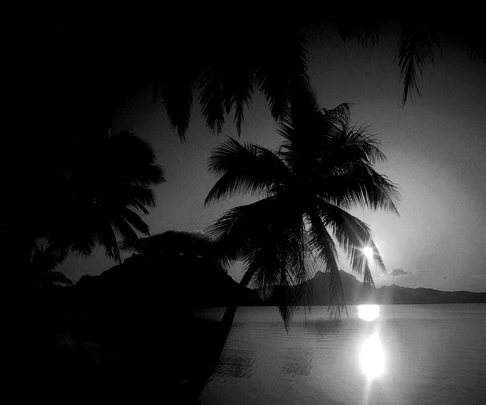 Закат в раю обои