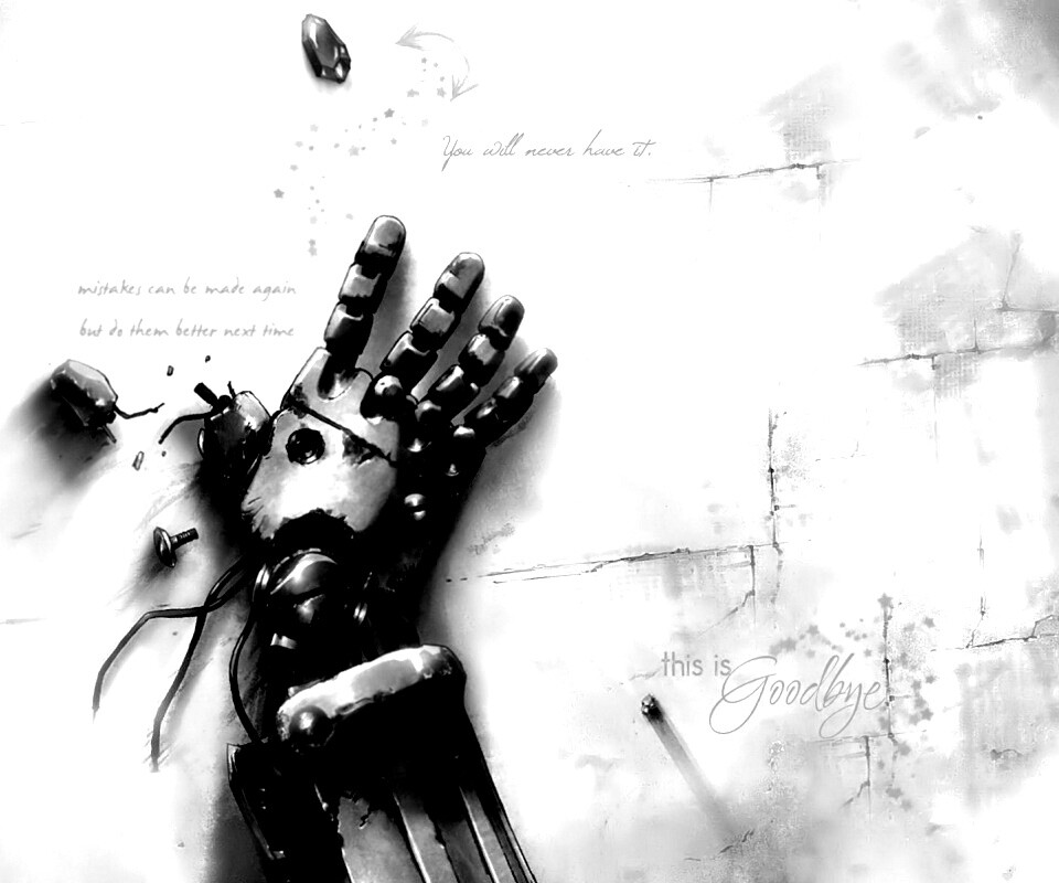 Автопротез из анимэ Стальной Алхимик обои