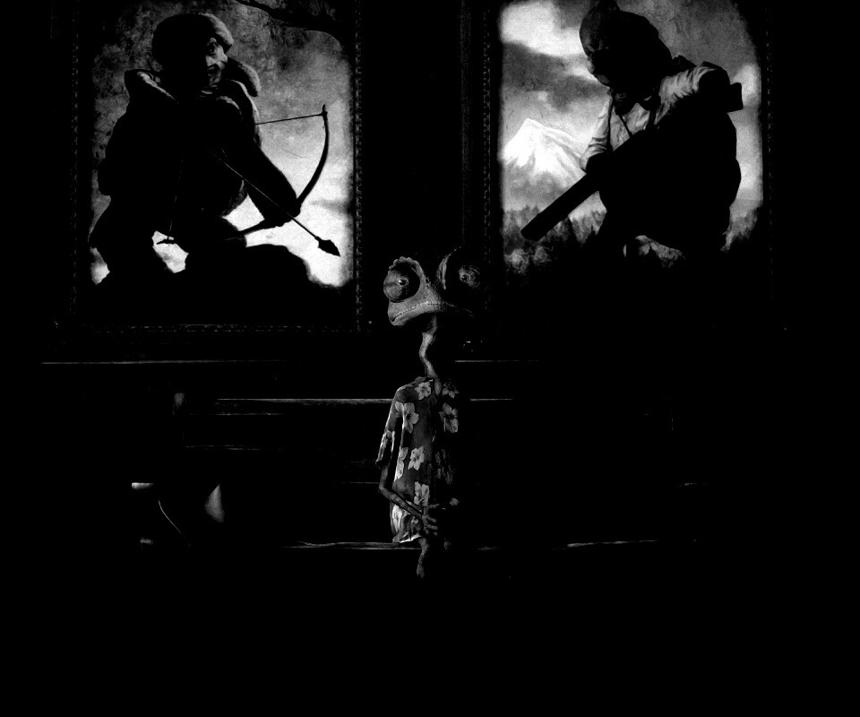 Ранго между двух картин обои