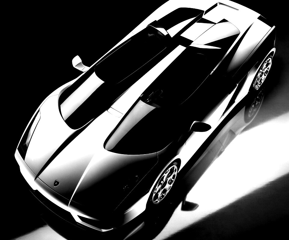 Светло-серый Lamborghini обои