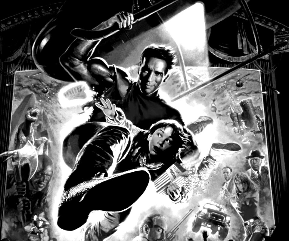 Последний герой боевика обои