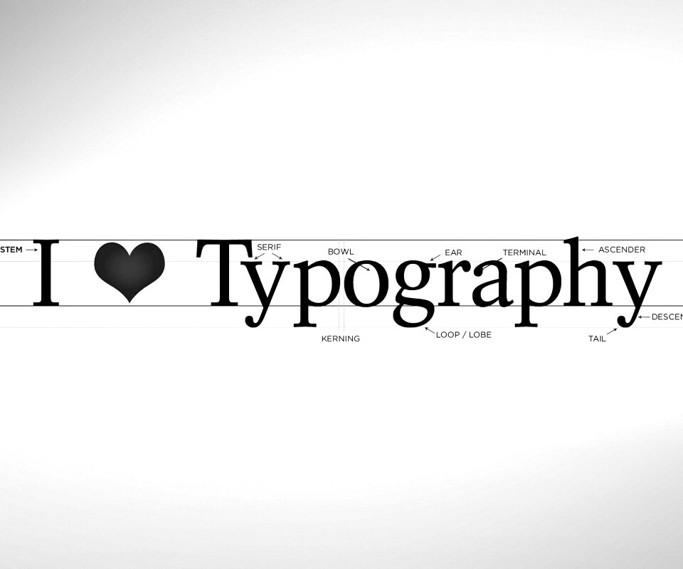 I love typography обои