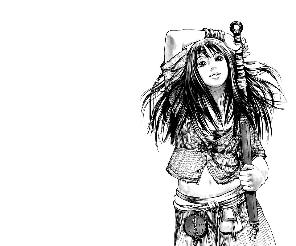 Девушка с битой обои