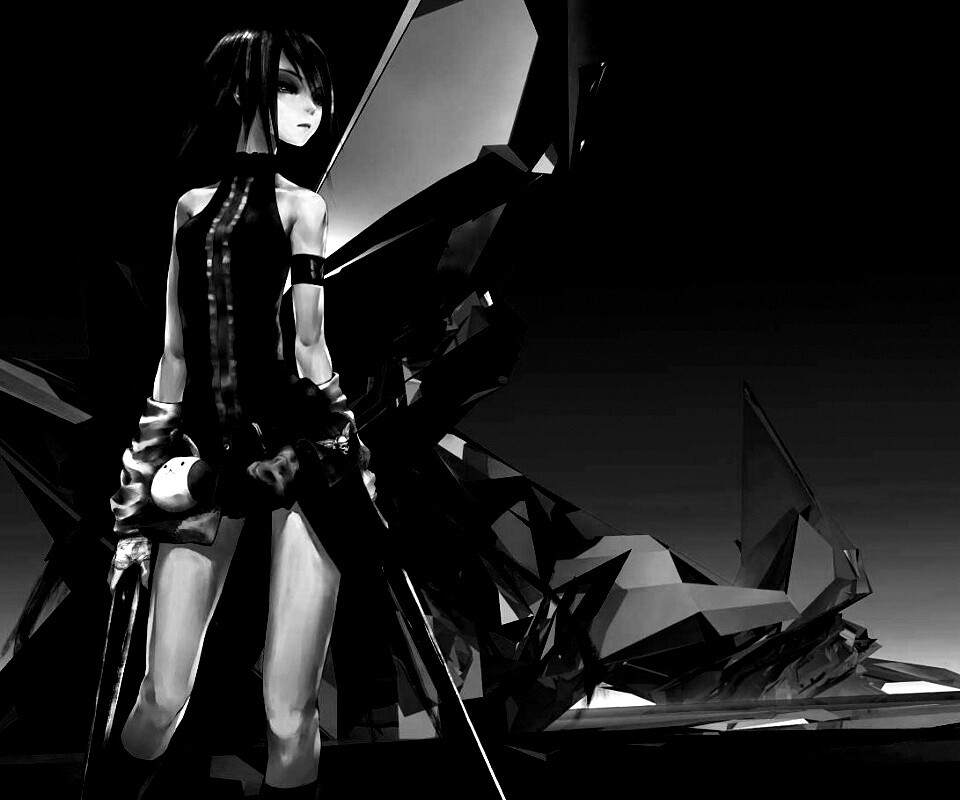 Девушка с двумя мечами обои