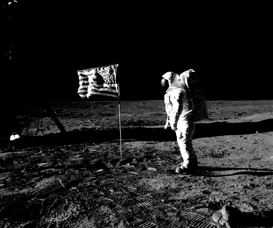 Высадка американцев на Луну обои