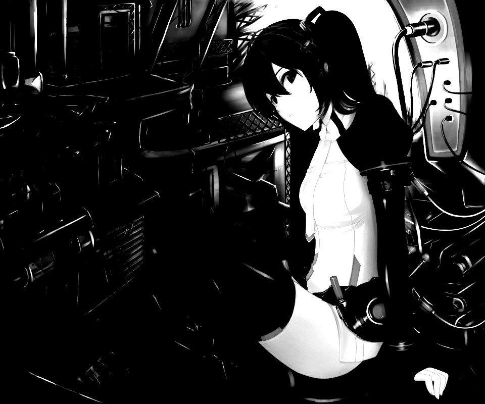 Девушка в наушниках обои