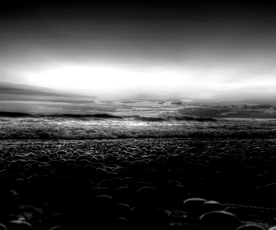 Каменистый пляж обои