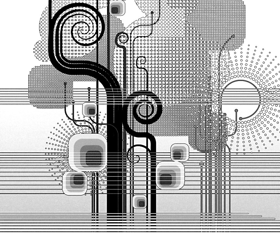 Линии и точки обои