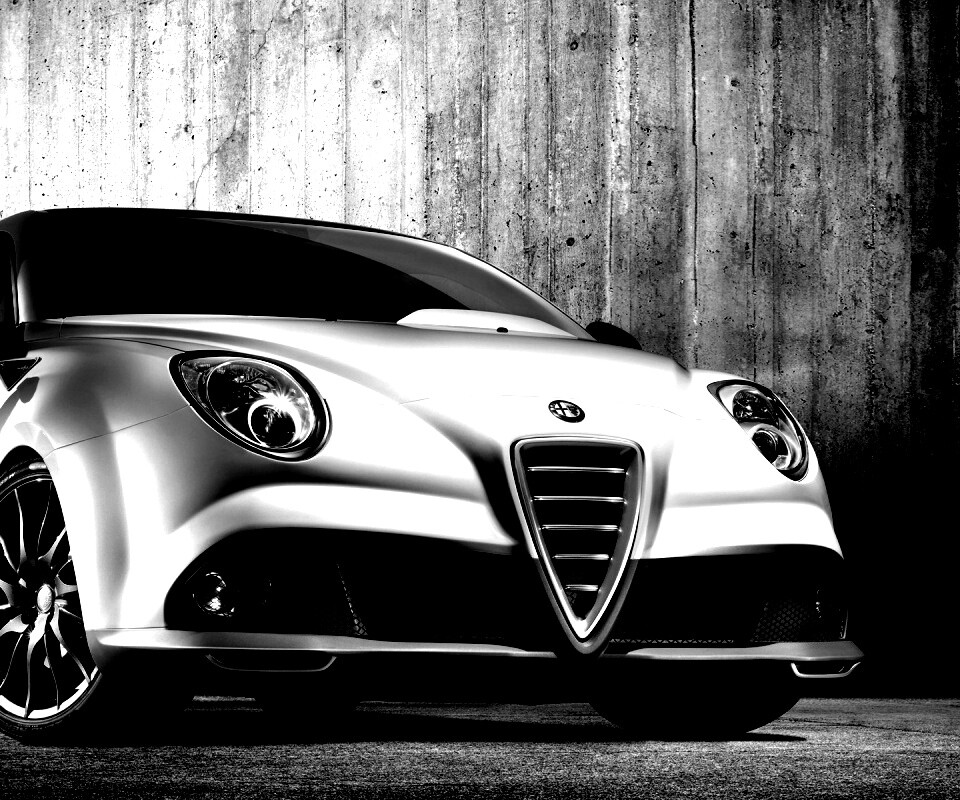 Alfa-Romeo вид спереди обои
