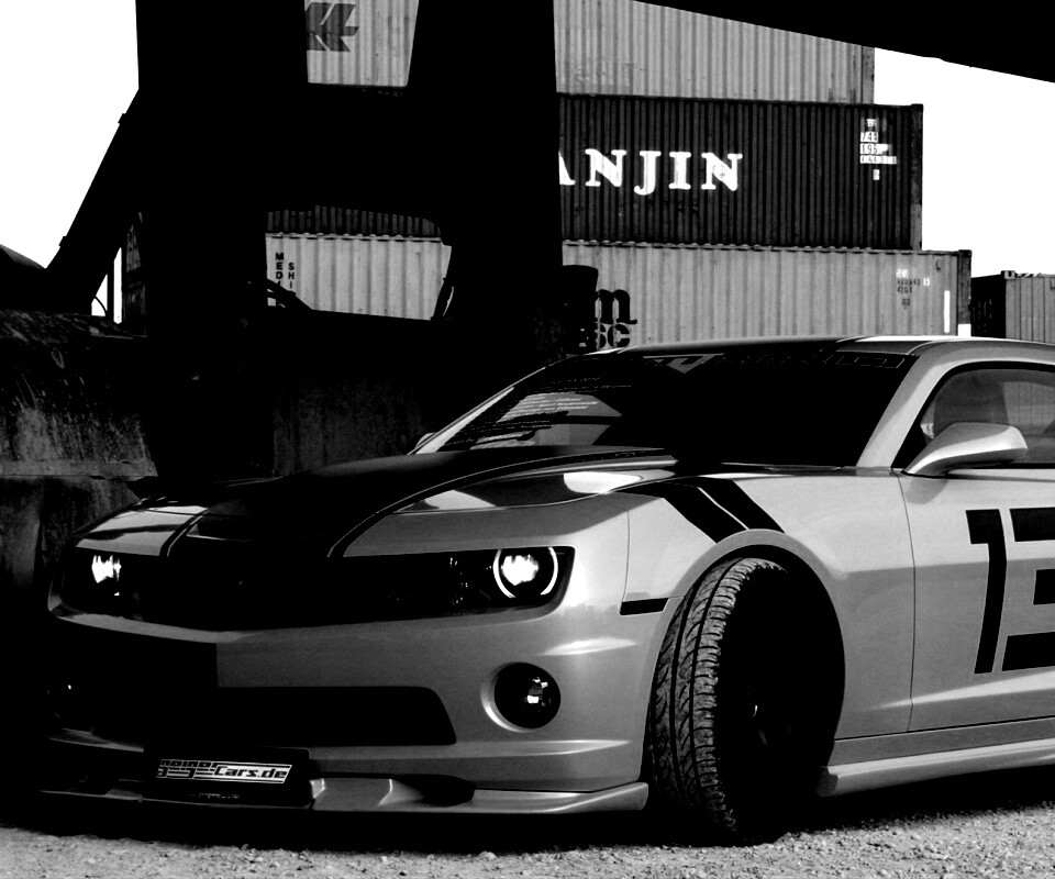 Шевролет камаро зеленый обои