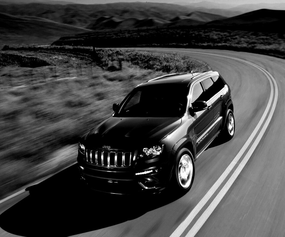 Jeep на дороге обои