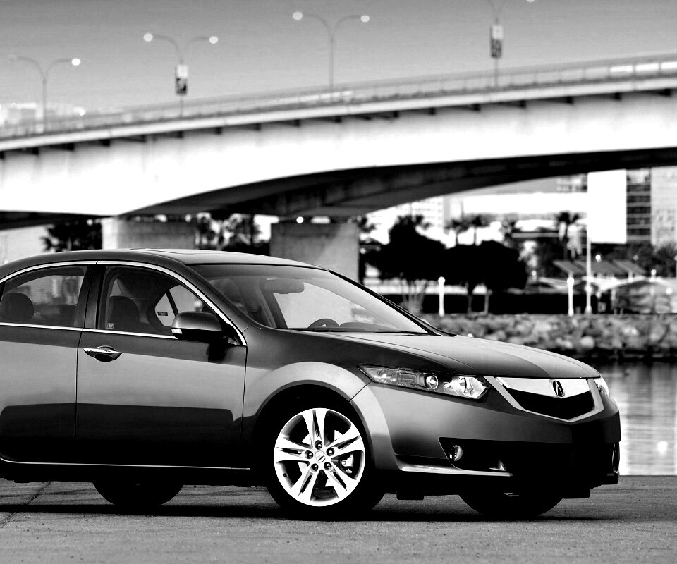 Acura на фоне моста обои