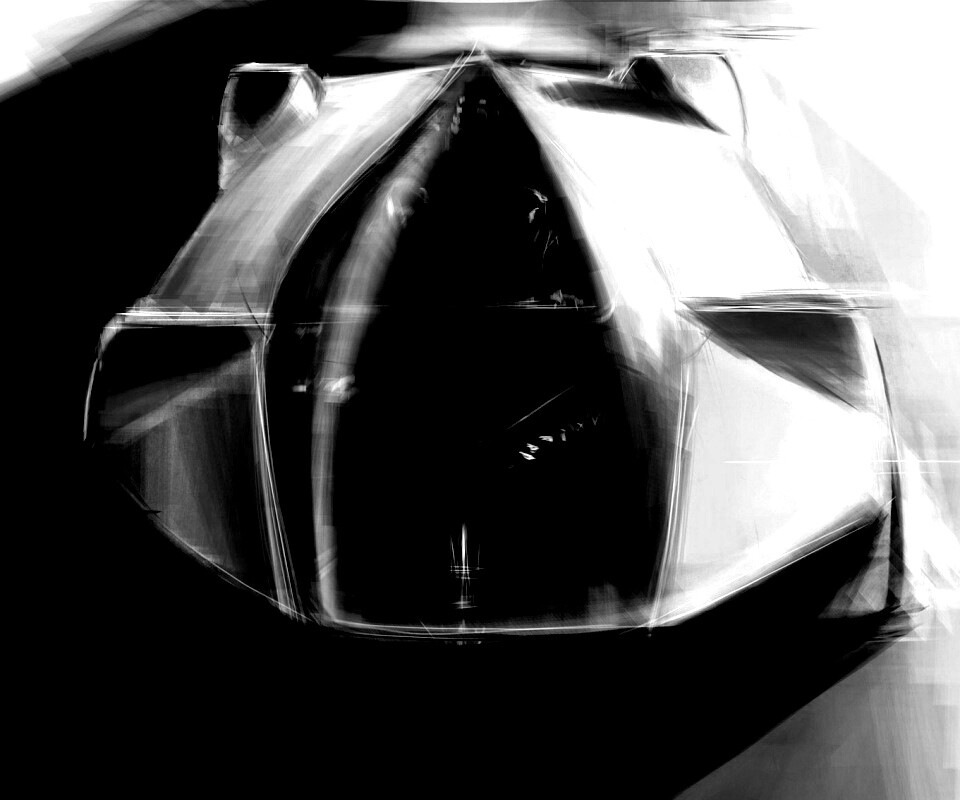 Зарисовка Maserati Birdcage обои