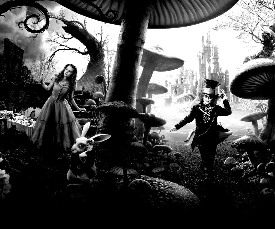 Алиса в стране чудес обои