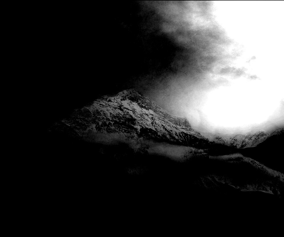 Ч/Б фото гор обои