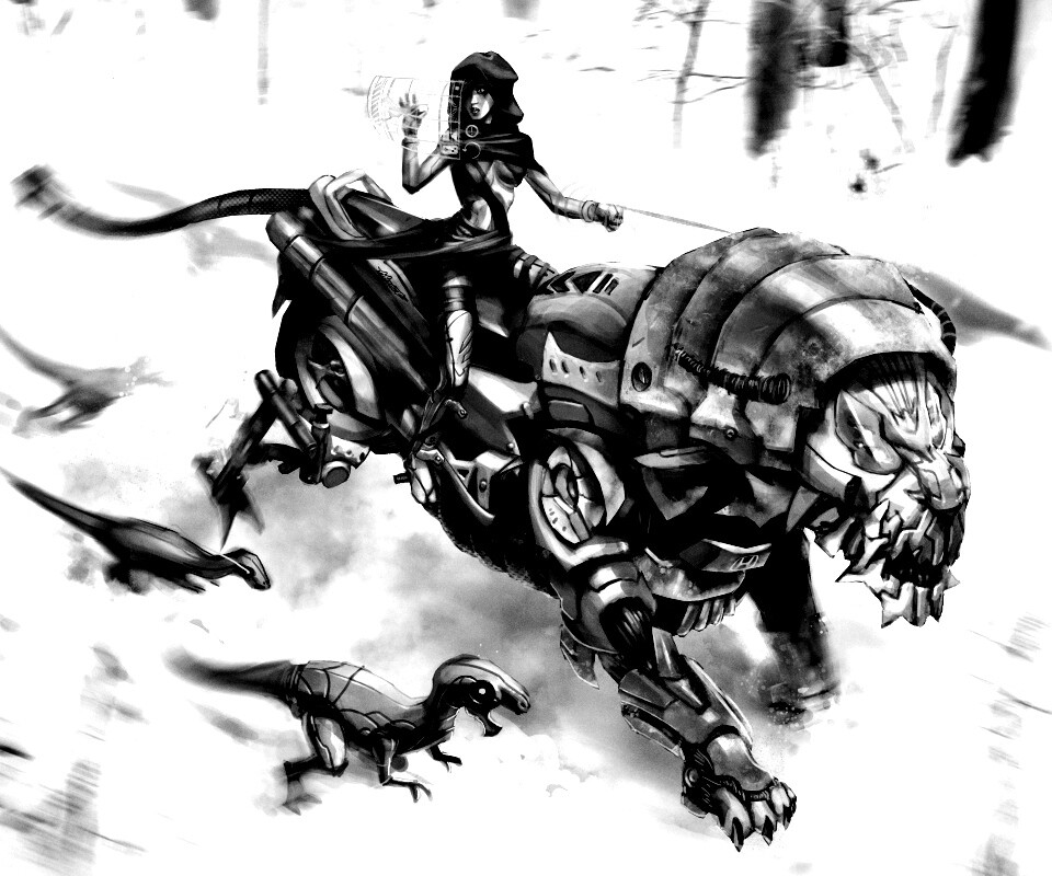 Кибернетическая погоня обои