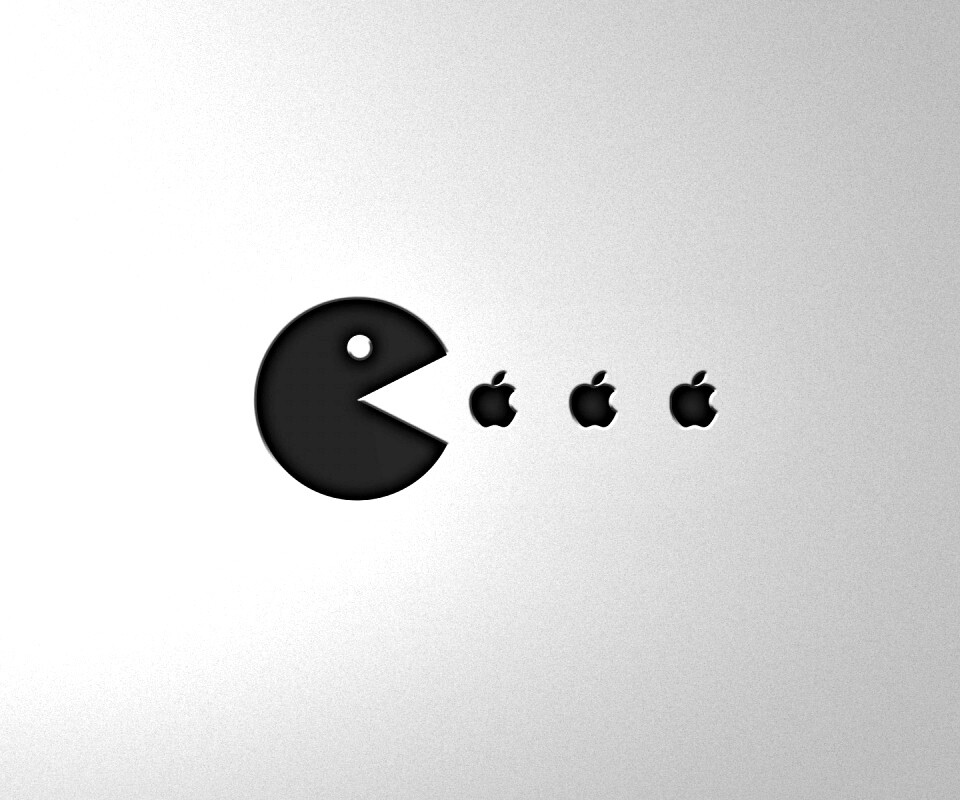 Пэкмен против Apple обои