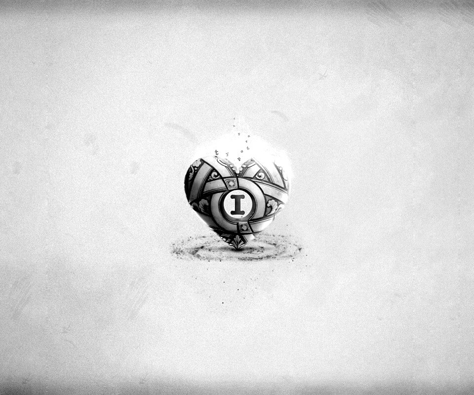 Креативное минималистичное сердце обои