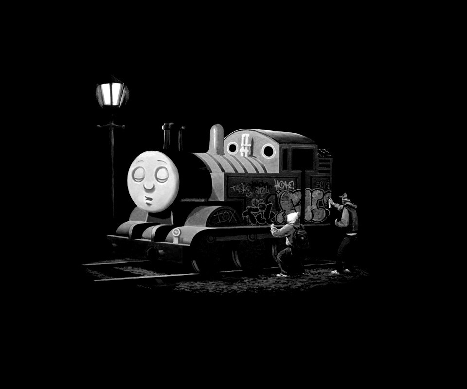 Паровозик для граффити обои