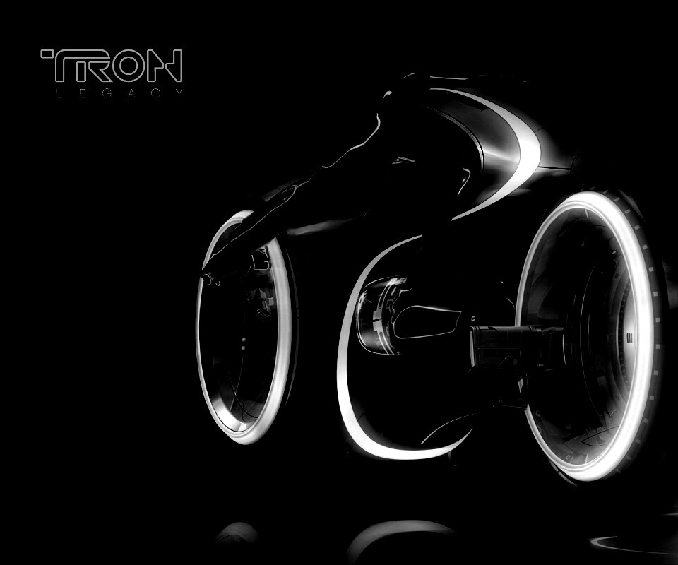 Светоцикл из TRON обои