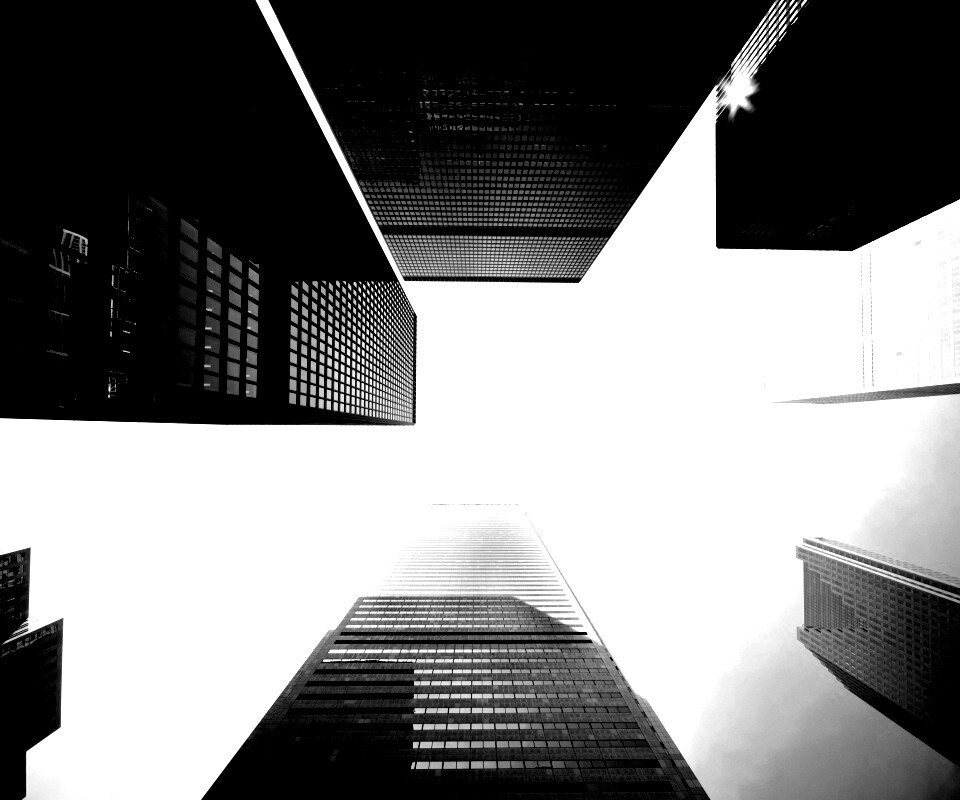 Небоскребы уходящие в облака обои