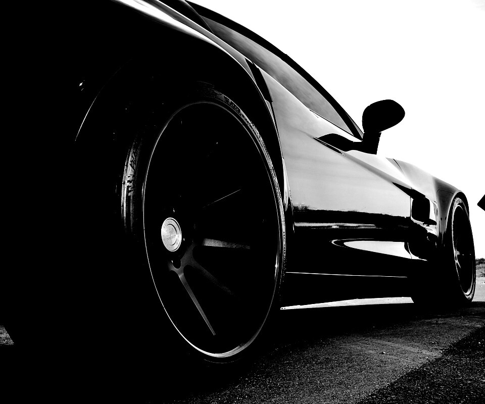 Чёрный концепт обои