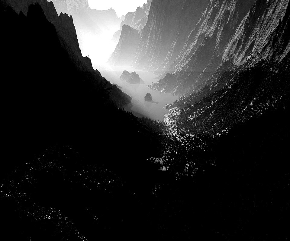 Озеро на перевале обои