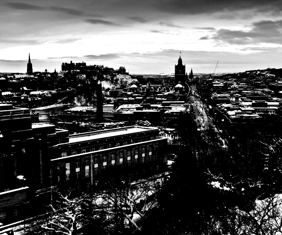 Вид на Эдинбург обои