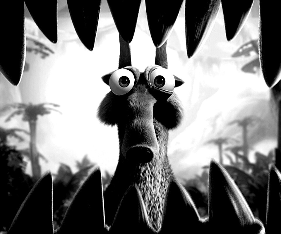 Скрэт и динозавр обои